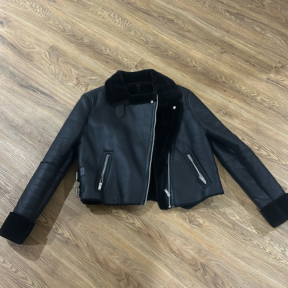 Faux shearling jacket
